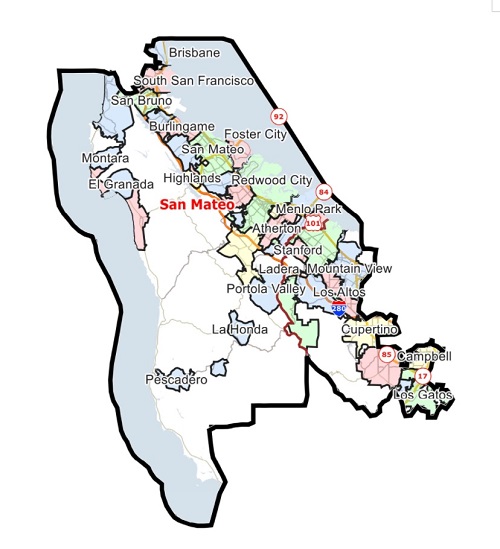 Map of California State Senate District 13