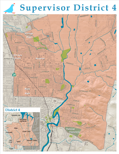 Napa County Board of Supervisors District 4 Map