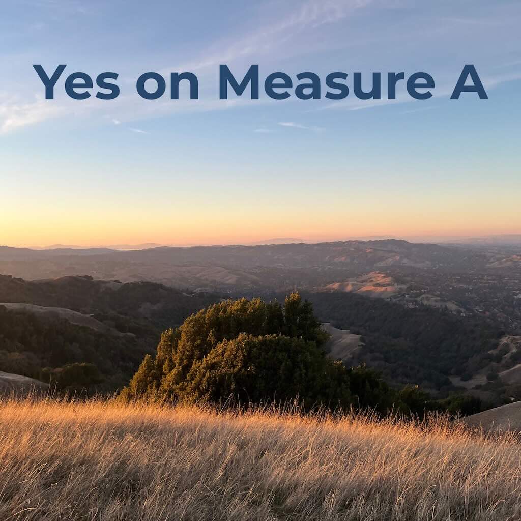 Yes on Measure A Sunset over Las Trampas Wilderness Image credit: Wikimedia Commons